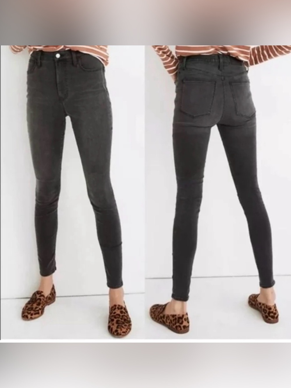Madewell 9” High-Rise Skinny Jeans ( Graphite, 30P)